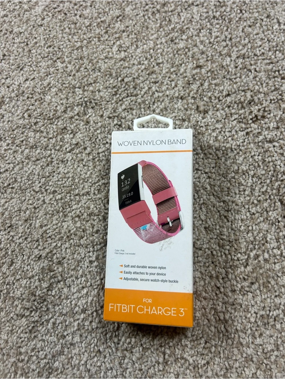 Fitbit Replacement Bands 2 Pack Pink Hot Pink Woven Nylon Watch Straps